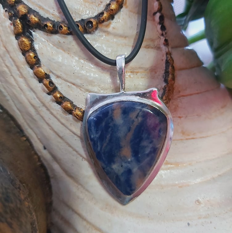 Sodalite Self-Acceptance Gemstone Pendant (E2115)
