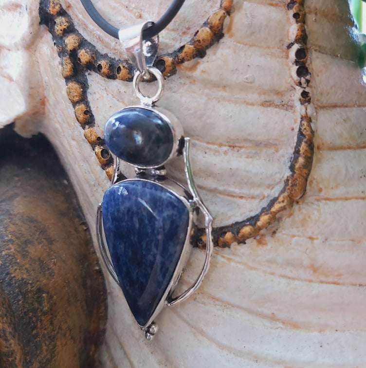 Sodalite Self-Acceptance Gemstone Pendant (E2120)