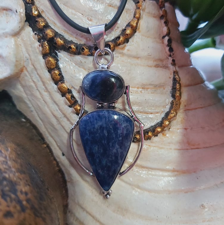 Sodalite Self-Acceptance Gemstone Pendant (E2120)