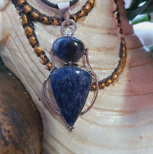 Sodalite Self-Acceptance Gemstone Pendant (E2120)