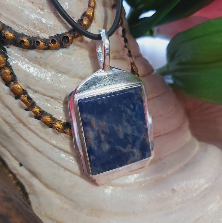 Sodalite Self-Acceptance Gemstone Pendant (E2121)