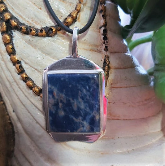 Sodalite Self-Acceptance Gemstone Pendant (E2121)