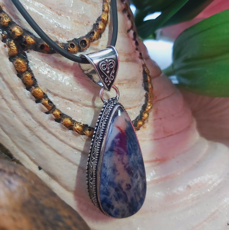 Sodalite Self-Acceptance Gemstone Pendant (E2123)