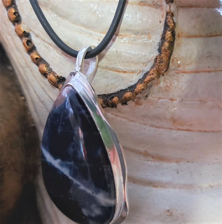 Sodalite Self-Acceptance Gemstone Pendant (E2125)