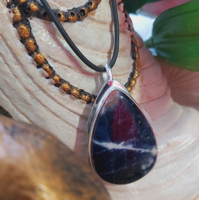 Sodalite Self-Acceptance Gemstone Pendant (E2125)