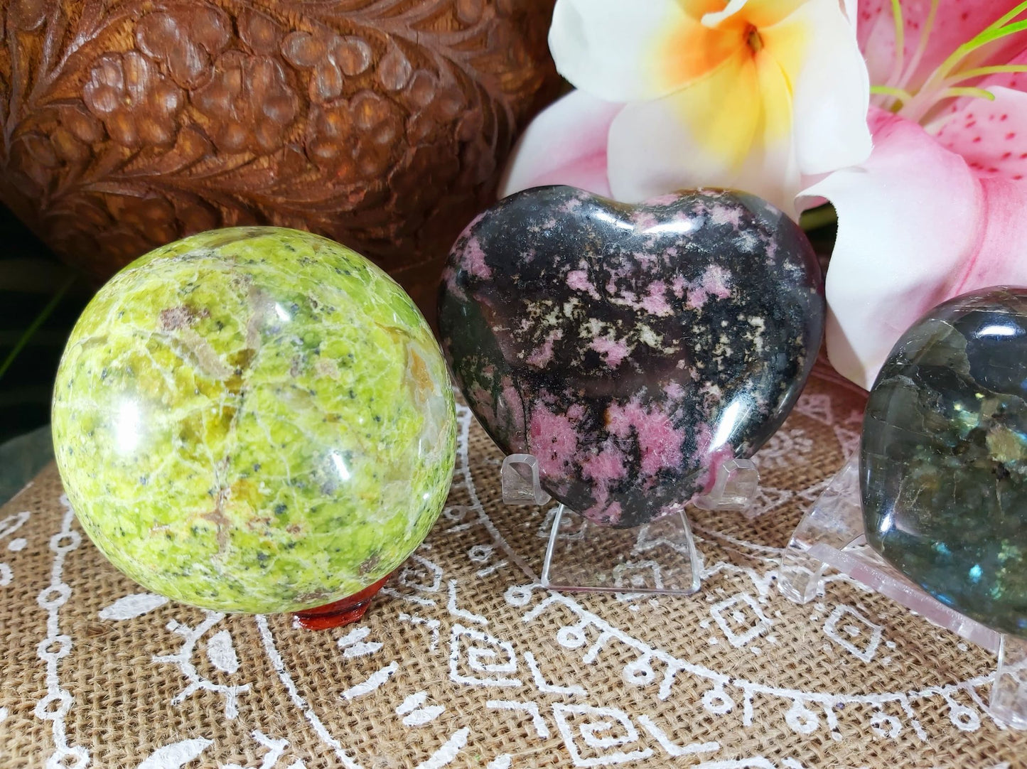 Heart, Third Eye, & Solar Plexus Chakra Crystal Pack Of 4 (#9)