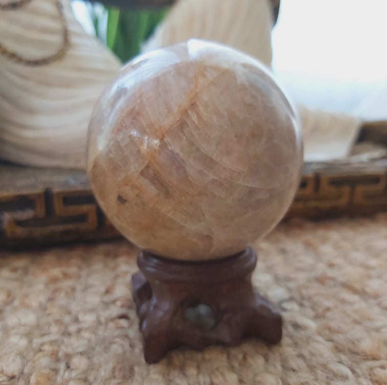 Black Moonstone Spiritual Wisdom Gemstone 382 gms (GEM226)