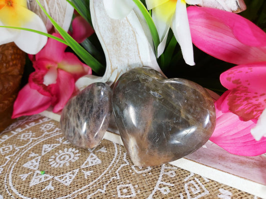 Black Moonstone Spiritual Wisdom Crystals 196 gms (GEM47)