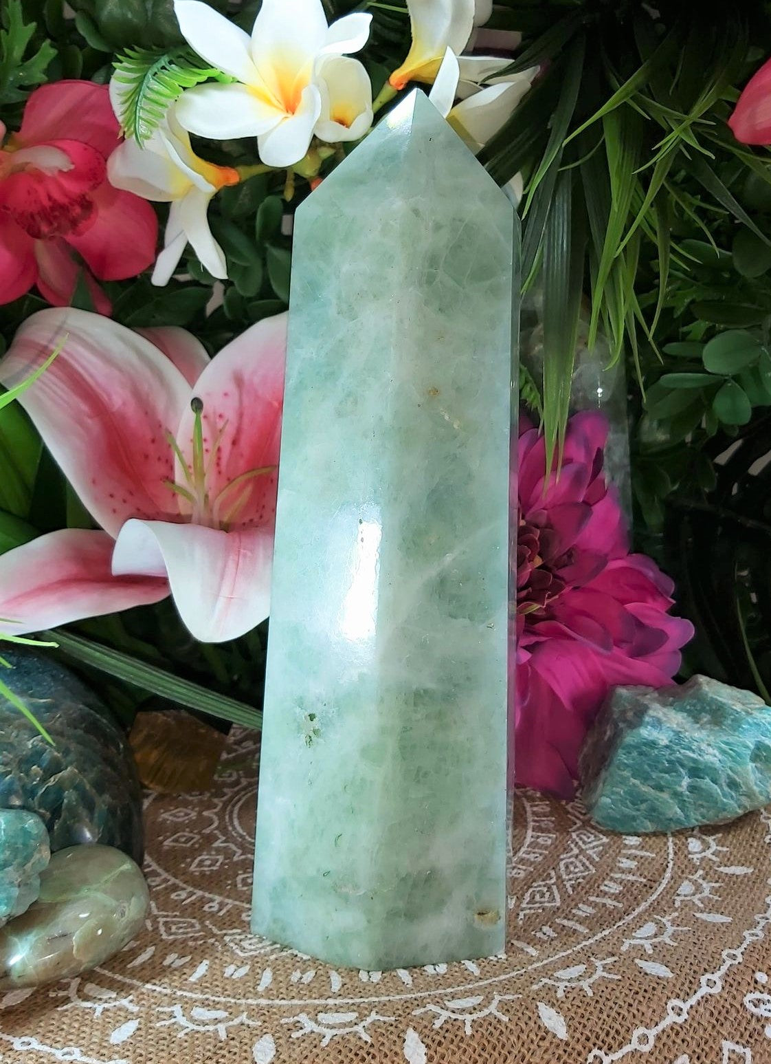 Fluorite Tower Crystal 2760 gms (GEM85)