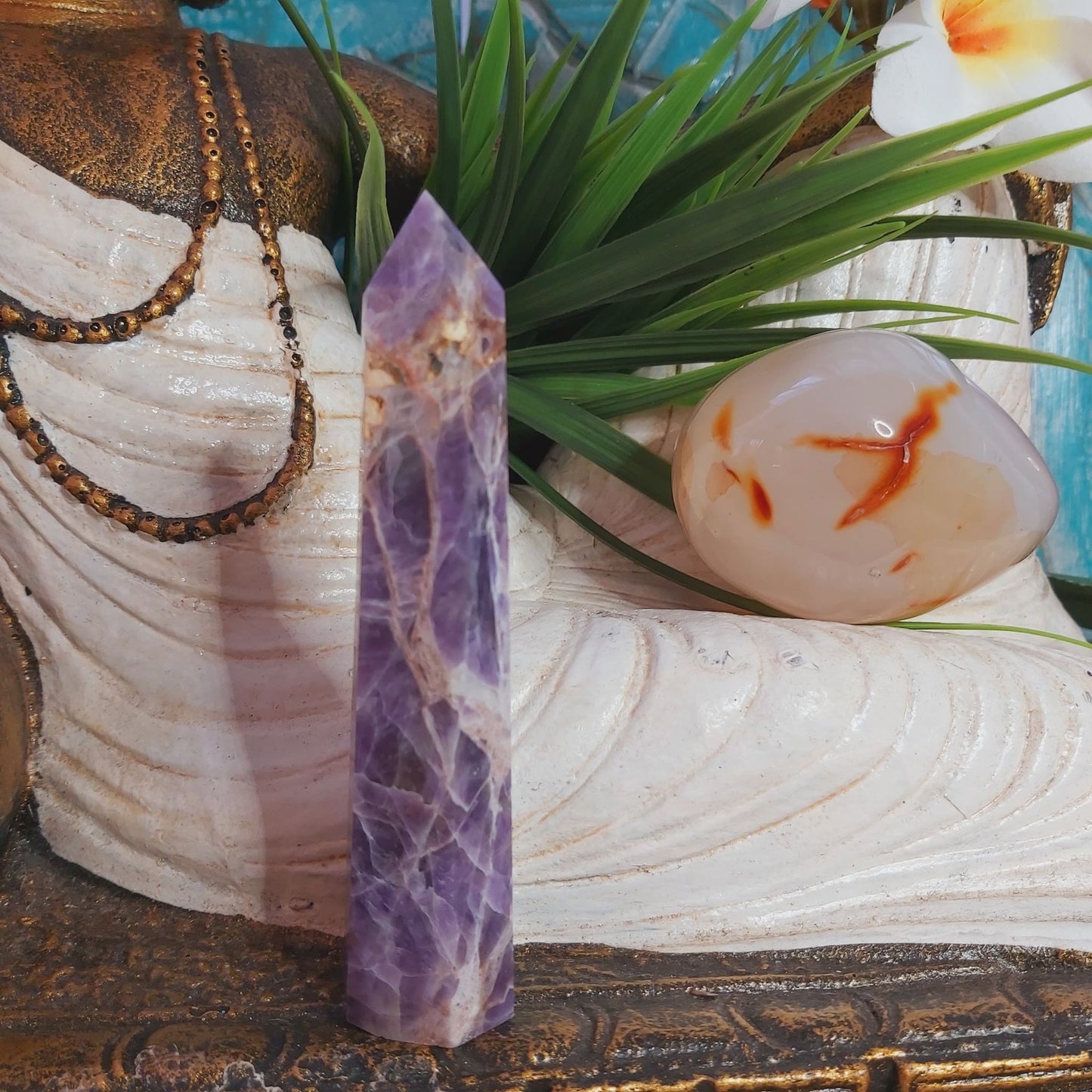 Chevron Amethyst Protection Goddess 95 gms (GEM95)