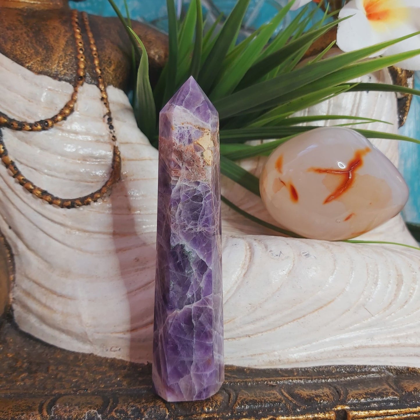 Chevron Amethyst Protection Goddess 95 gms (GEM95)