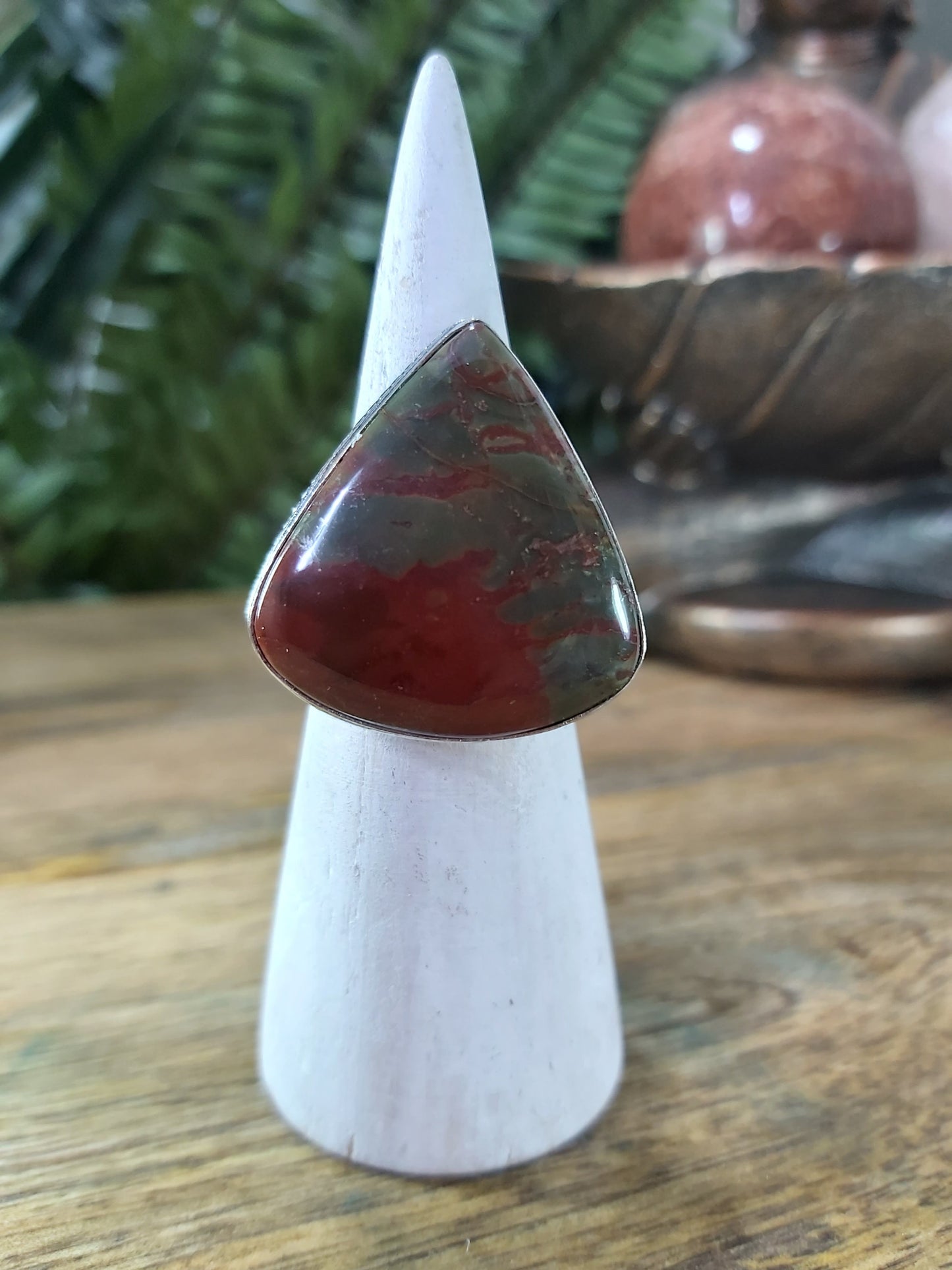 Crazy Lace Agate Courage Ring Size US 8.5 (RG83)