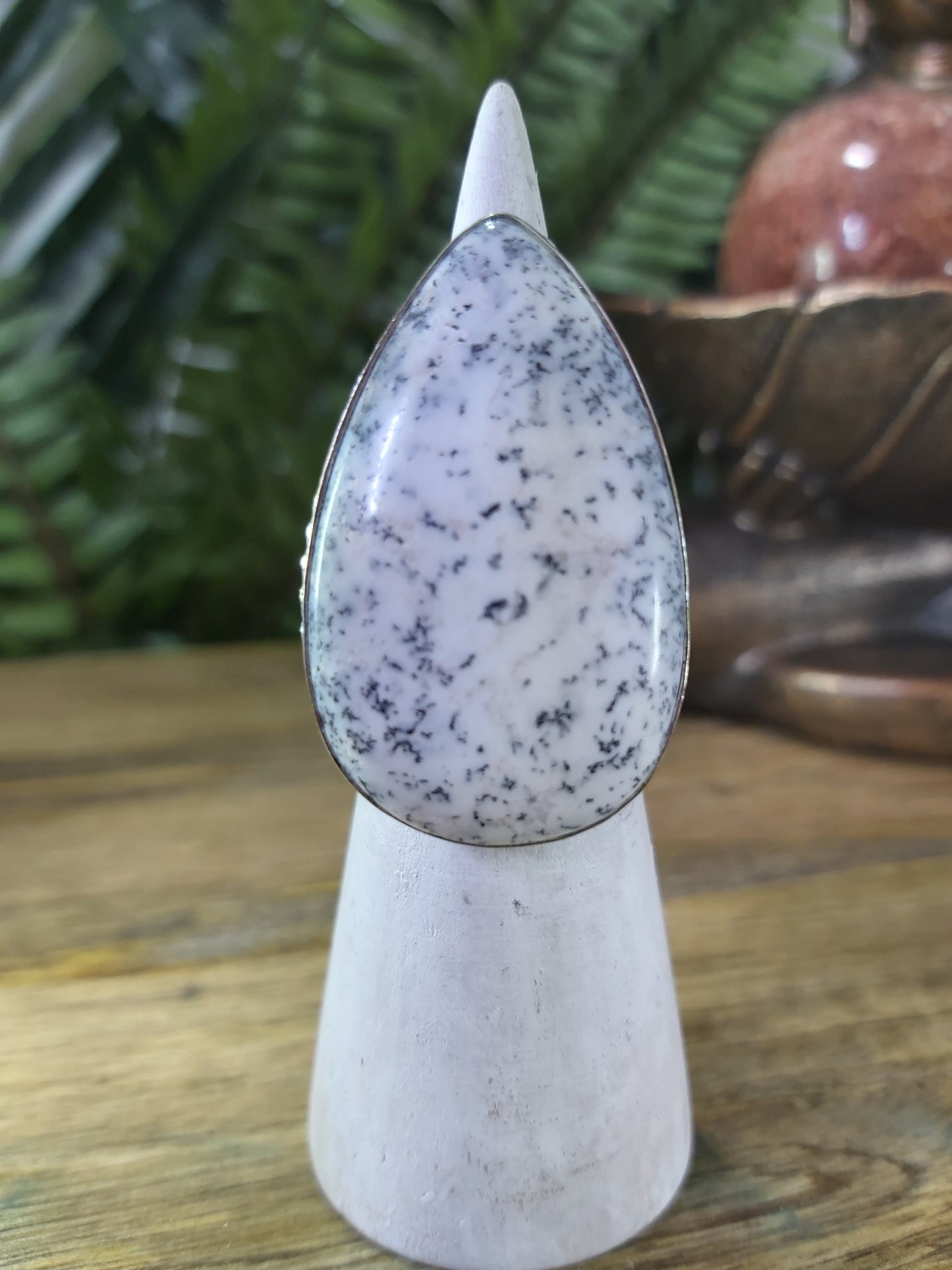 Dendritic Opal True Self Ring Size US 7 (RG92)